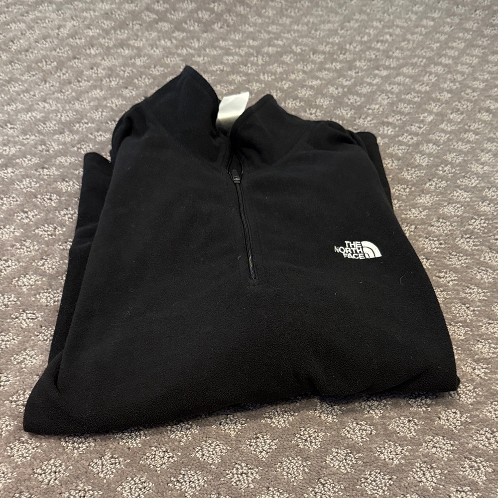 The North Face Men's Black Zip-Up Sweater size L